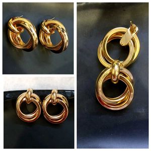 knot gold earrings