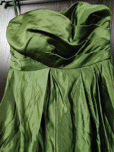 Silk Satin Flared Mini Dress / New With Tag