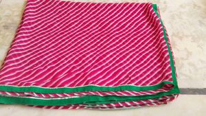 Jaipuri Lehriya Saree 🩷🩷
