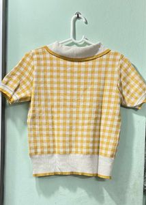 Yellow Checkered Top