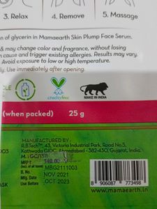 Mama earth hyaluronic Sheet Mask