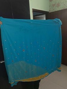 Heavy Work Saree Lengha Style 2 Colour