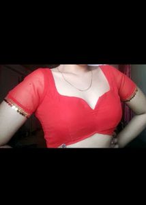 Padded Georgette Drawstring Blouse