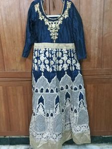 Embroidery Long Gown