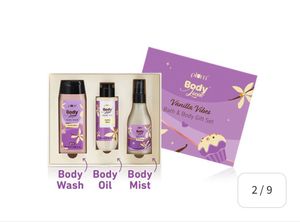 Plum Vanilla Vibes Body Set New