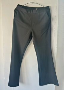 Korean Style Black Bootcut Trousers 😍