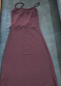 Burgundy bodycon dress