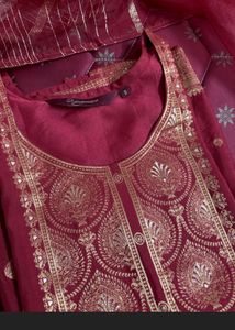 Sangria Rust Maroon Suit Set