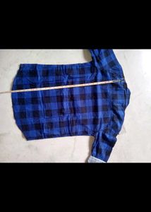Blue Checkered Casual Shirt