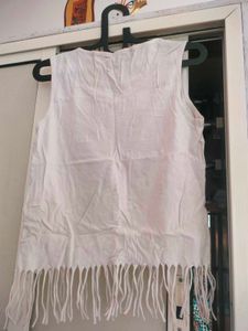 Sequin Heart Fringe Tee