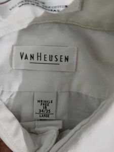 Original Van Heusen Men's White Long Sleeve Shirt