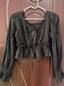 Black Long Sleeve Top