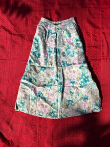 Floral Print Ethnic Skirt