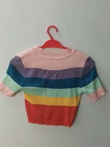 Rainbow Crop Top