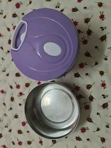 Purple Food Chopper With Still Bowl