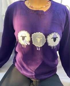 Sheep Embroidered Sweater