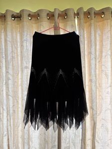 Black Skirt with Embellishments