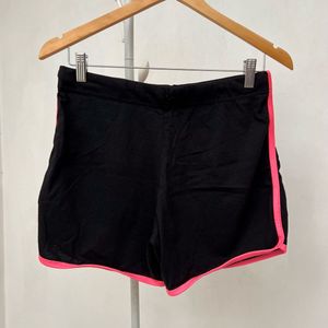 Puma Black &amp; Pink Trim Running Shorts