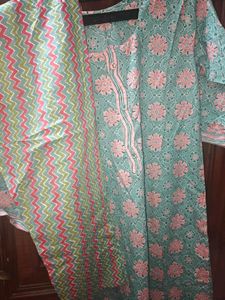 Fully Stitched Printed Kurta Set for Ladies ||