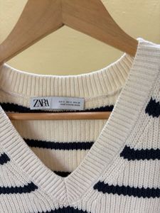 Striped Knit Vest - ZARA