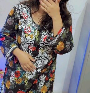 Chikankari Kurti + Plazo Set/ Cord Set