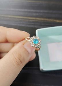 ADJUSTABLE BLUE STONE RING