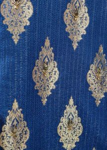 Navy Blue Jacket &amp; Gold Kurta