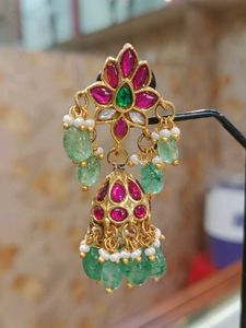 Jhumka Earrings (Kundan)