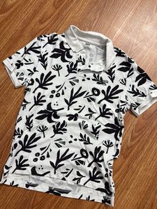 Patterned Polo T-Shirt