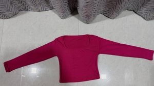 Magenta Long Sleeve Top