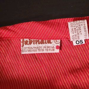 Red Cotton Salwar Dupatta Set