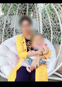 navy blue sleeveless long kurti with yellow shrug