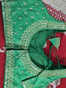 Green Embroidered Blouse