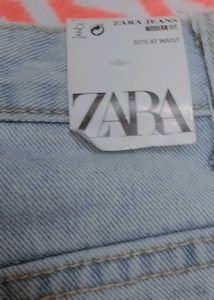 Zara Light Wash Denim Jeans