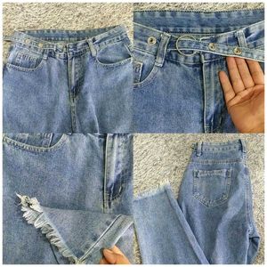 Distressed Hem Jeans(30-31waist can wear)