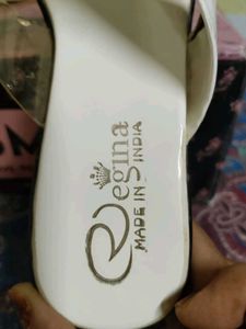 White Wedges With Transparent Straps