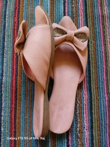 Pink Bow Sandals