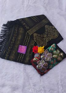 Elegant!.. 😍 New Geogette Saree With Blouse