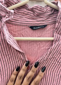 Zudio Festive Collar Tunic With Strips