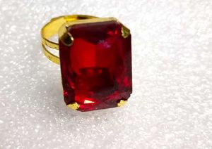 Elegant Ruby Red 4-Piece Jewelry Set