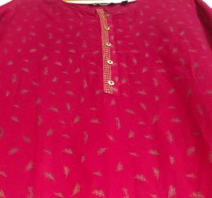 SALE - Maroon Embroidered Kurti