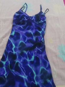 Abstract Print Maxi Dress