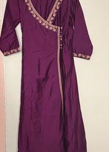 Sangria Angrakha Kurta Palazzo Set.
