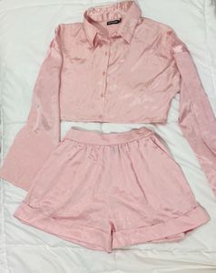 PLT pink satin dreamy loungewear set from USA 🇺🇸