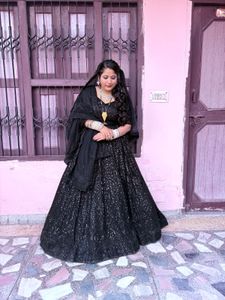Black Hand Work Dress