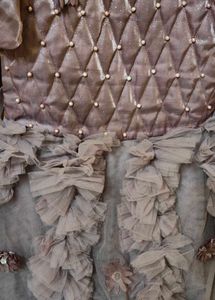 Dusty Rose Ruffle Dress