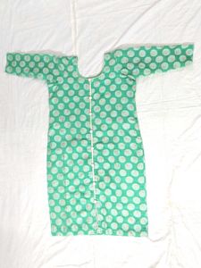 Green Zari Kurta Set
