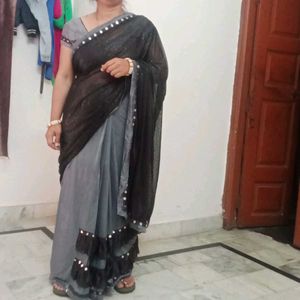 Important Febric Prill Saree
