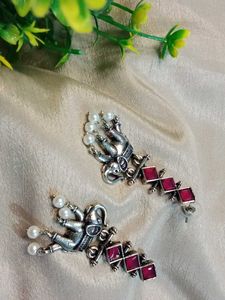 Excellent👌 Elephant ♥️pearls Earring
