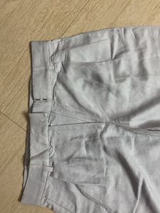 Powder Blue Linen Formal Pants From H&amp;M